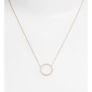 Nadri circle pendant necklace